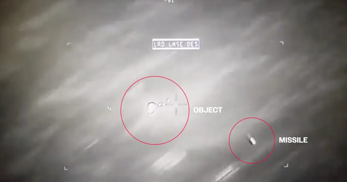 Yemen Orb Engages with Hellfire Missile